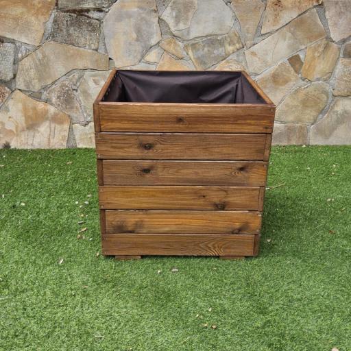 Jardinera 60x60x60 Lasur Nogal [0]