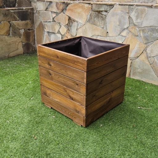Jardinera 60x60x60 Lasur Nogal [1]