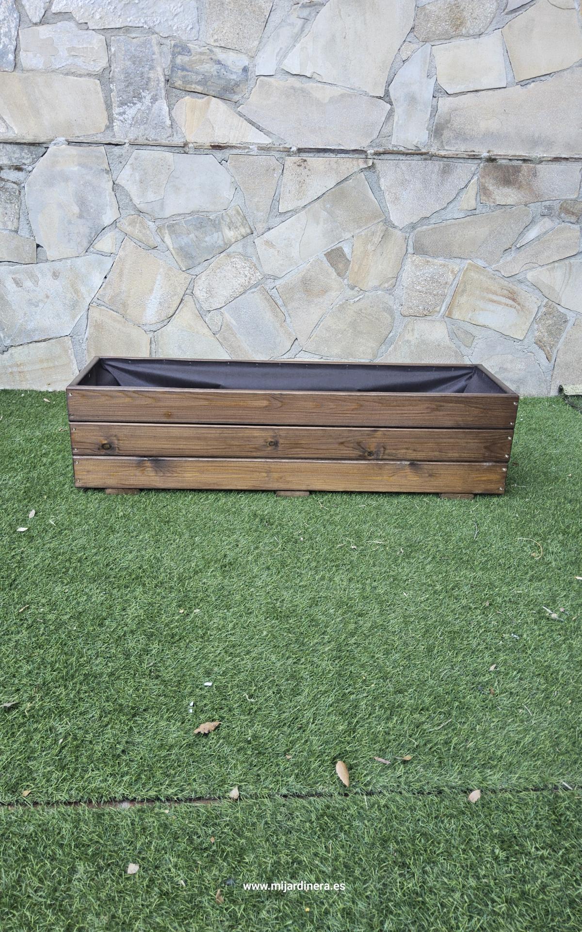 Jardinera 120x35x30 Lasur Nogal