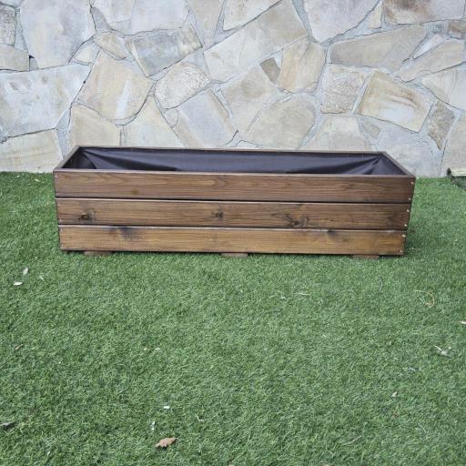Jardinera 120x35x30 Lasur Nogal