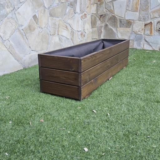 Jardinera 120x35x30 Lasur Nogal [1]