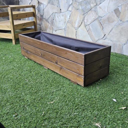 Jardinera 120x35x30 Lasur Nogal [2]