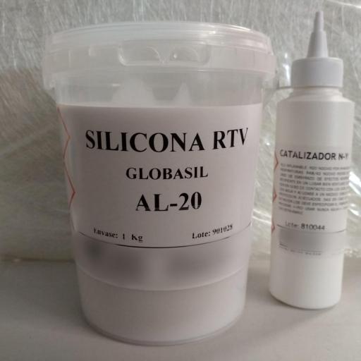 ⇧ Silicona RTV AL20 1kg +Catalizador 