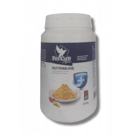 NUTRIMUNE. Complemento vitamínico y mineral para PALOMAS. Pet -Cup 500gr.