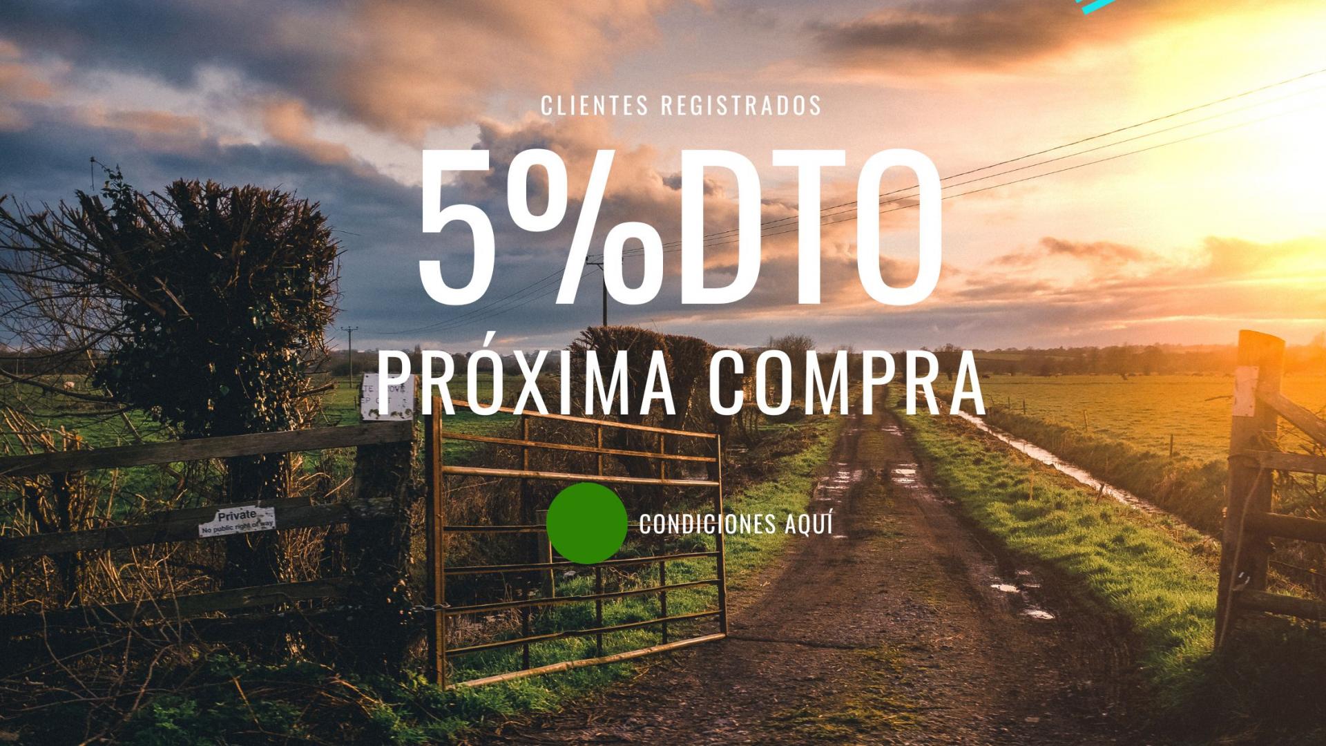 5%  DESCUENTO EN PROXIMA COMPRA