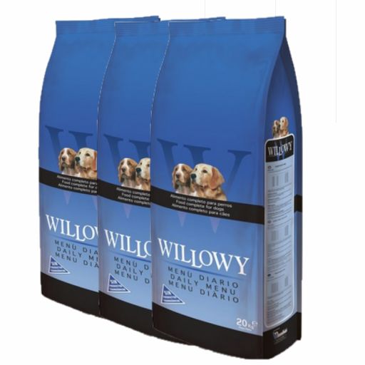  PACK DE 3 Sacos DE 20 kg  de Willowy Menú DIARIO con 3% de DTO [0]
