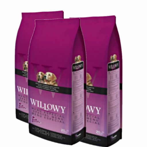  PACK DE 3 Sacos DE 20 kg  de Willowy Menú ESPECIAL con 3% de DTO [0]