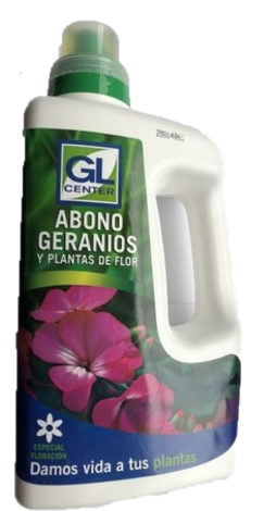 Abono Líquido GERANIOS y plantas en flor. GL. 1 Lt.