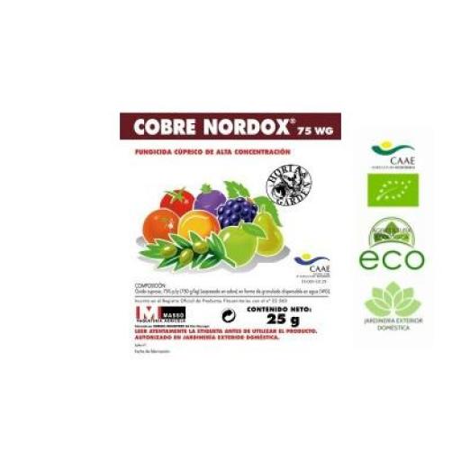 Fungicida COBRE NORDOX 75 WG. Masso. 25 gr [0]