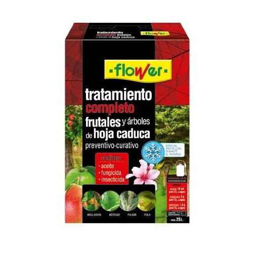 Pack tratamiento frutales Y ARBOLES DE HOJA CADUCA. flower. para 25L.