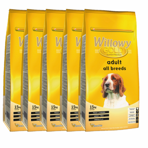  PACK DE 5 Sacos DE 15 kg  de Willowy Gold ADULT con 5% de DTO [0]