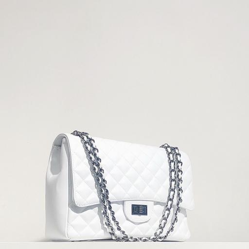 Bolso acolchado Maxi clasic blanco [1]