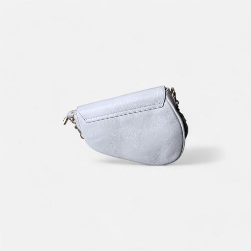 Bolso silla montar  piel blanco [3]