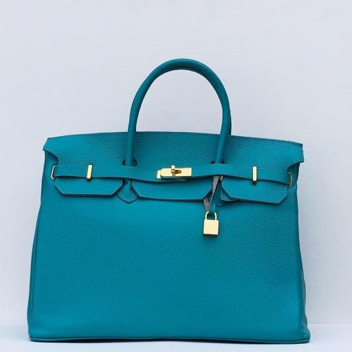 handbag candado azul turquesa Maxi [0]