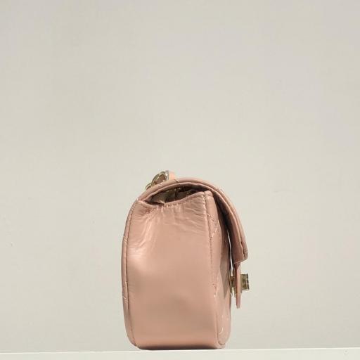 Bolso LUX mini acolchado rosa nude [2]