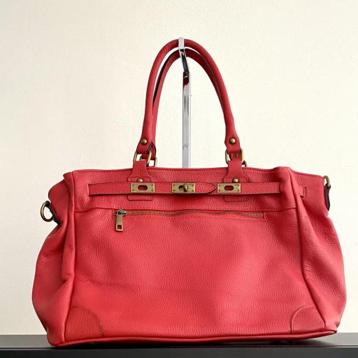 Handbag cremallera rojo [1]