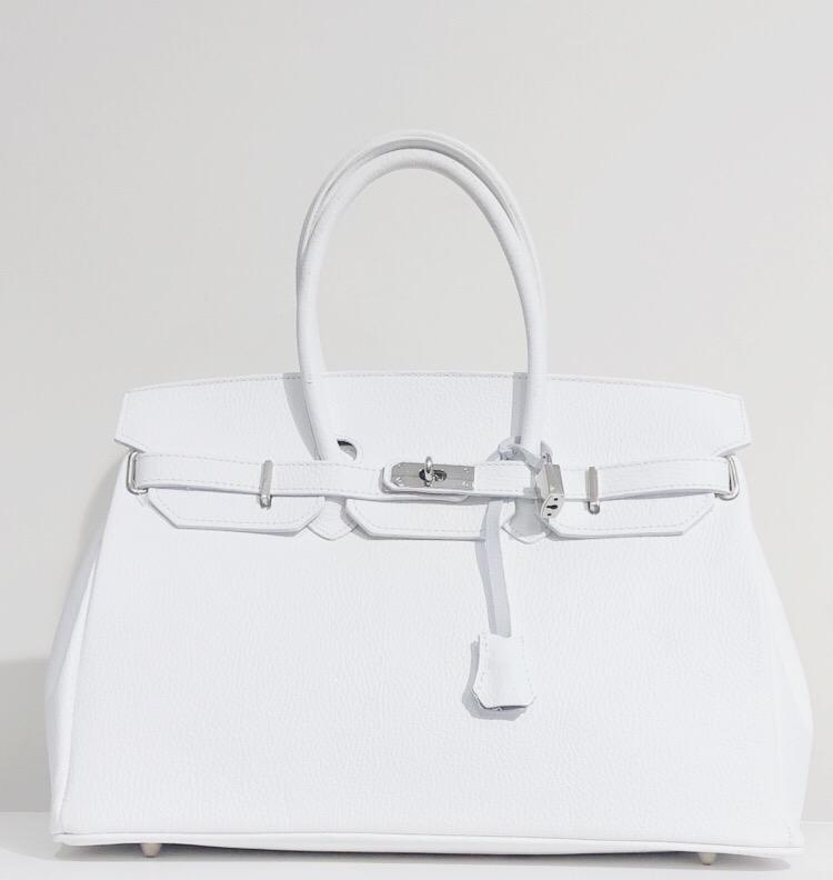 handbag candado blanco