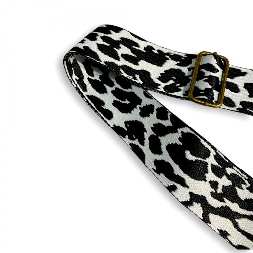 Correa animal print leopardo blanco/negro [2]