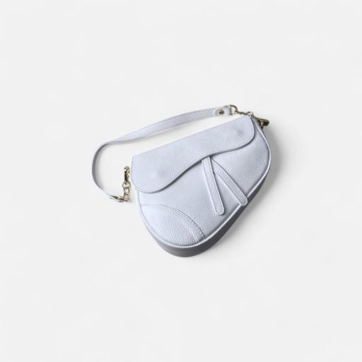 Bolso silla montar  piel blanco [4]