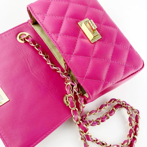 Bolso mini acolchado Fucsia [3]