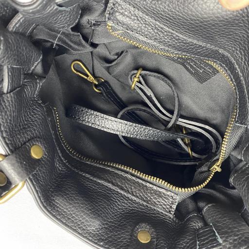 Handbag cremallera negro mini [3]