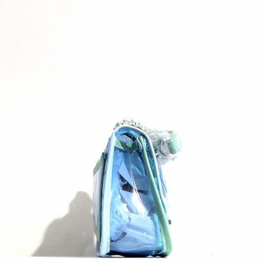 Bolso transparente azul [2]