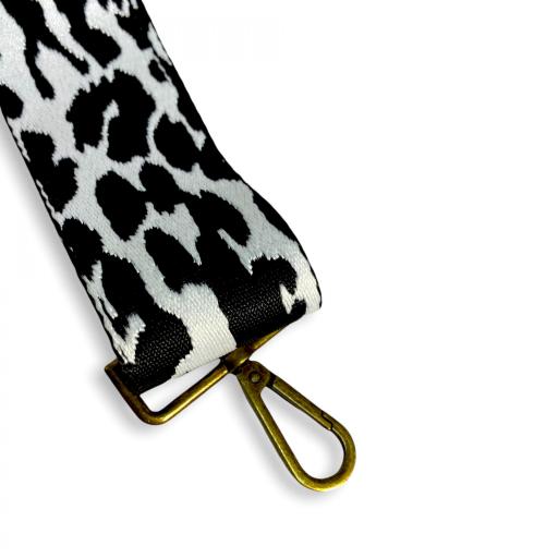 Correa animal print leopardo blanco/negro [1]