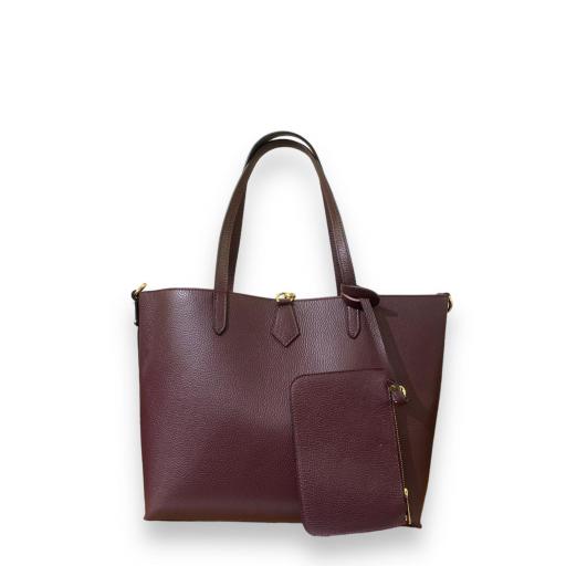 Tote Shopper piel burdeos  [0]