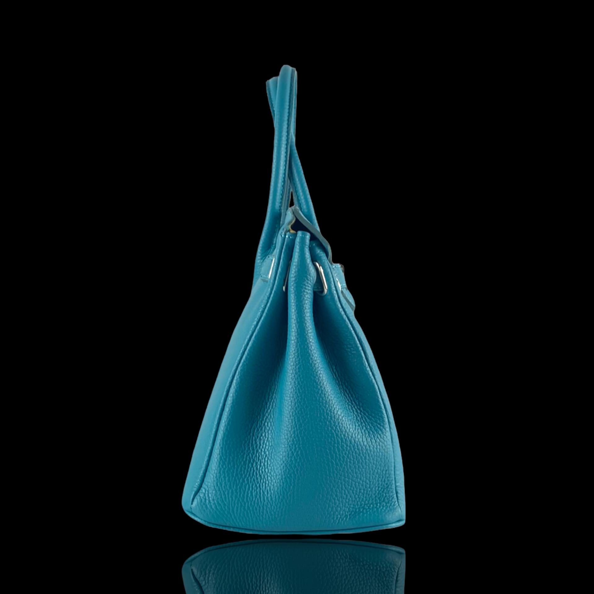 handbag candado azul  turquesa