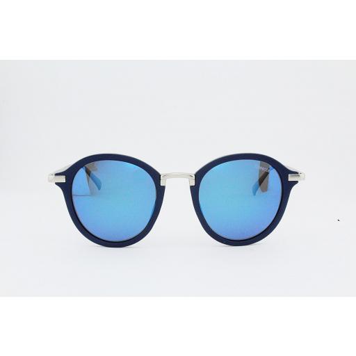 Gafas round retro metal blue [0]