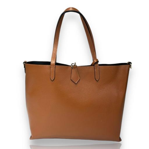 Tote Shopper piel camel