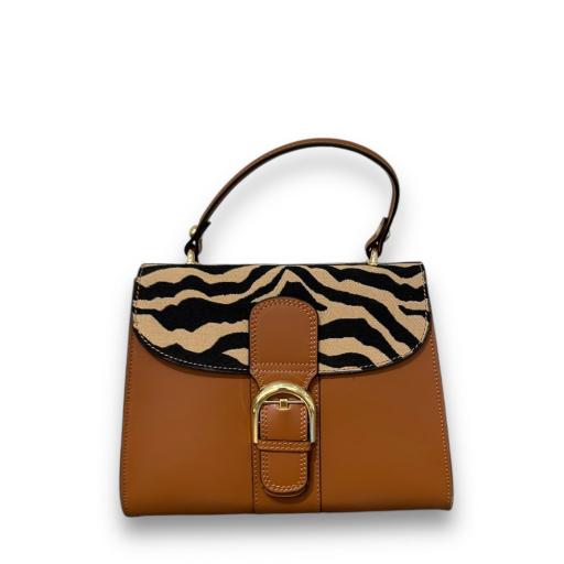 Bolso Verdi camel print