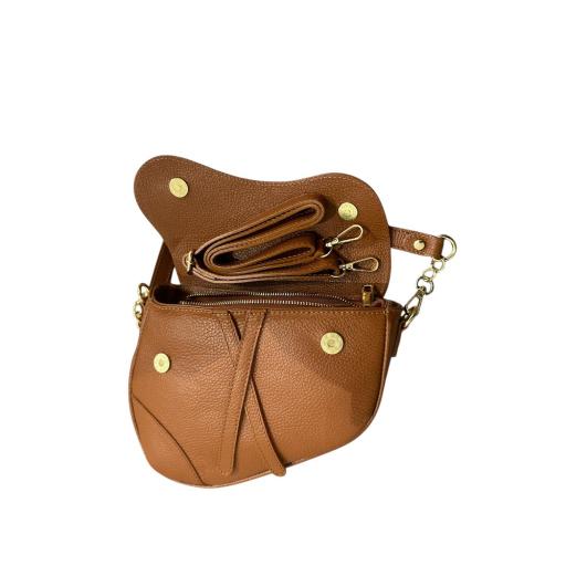 Bolso silla  de montar piel camel [3]