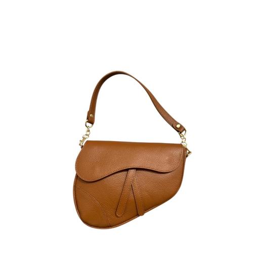 Bolso silla  de montar piel camel [5]