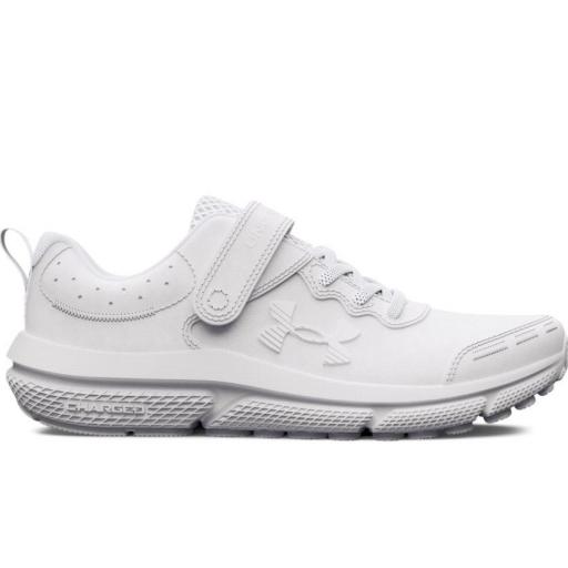 Zapatillas Under Armour Assert 10 PS Velcro Blancas