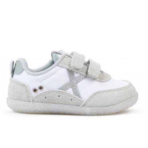 Zapatillas Munich Baby Koda 20 TD Velcro Blanco/Gris [0]