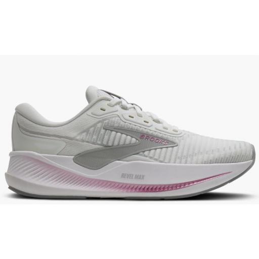 Zapatillas Brooks Revel MAX Mujer Blanco/Gris/Rosa [0]