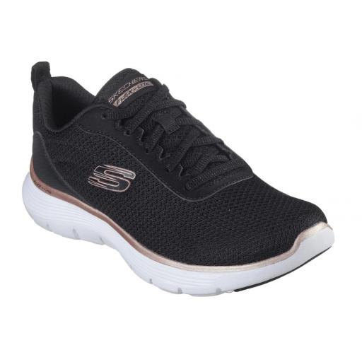 Zapatillas Skechers Flex Appeal 5.0 Negro/Bronce [1]