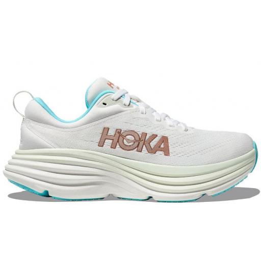 Zapatillas HOKA One One Bondi 8 Blanco/Bronce