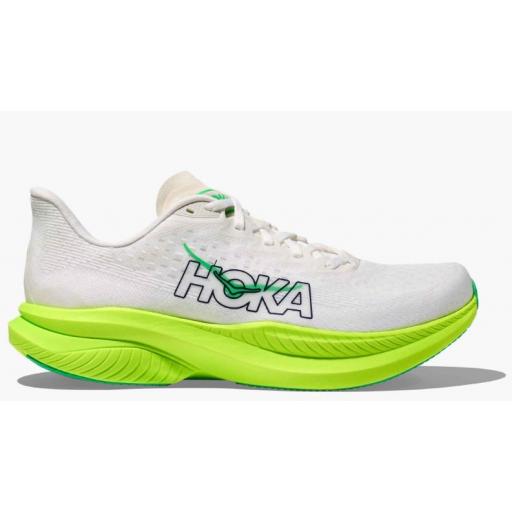 Zapatillas HOKA M Mach 6 Blanco/Verde [0]