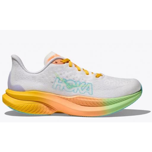 Zapatillas HOKA Mach 6 Mujer Blanco/Naranja/Verde [0]