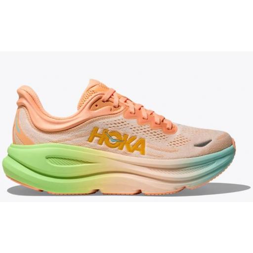 Zapatillas HOKA Bondi 9 Mujer Naranja/Verde