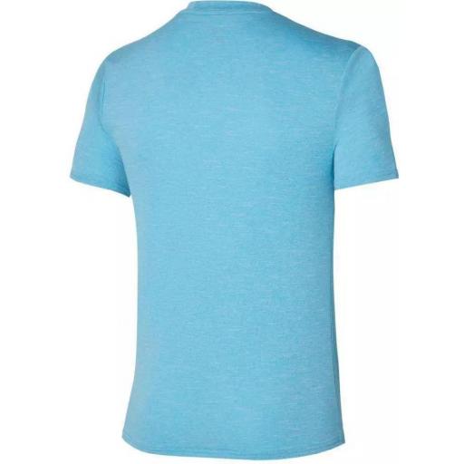 Camiseta Mizuno Core Graphic Tee Azul Maui [1]