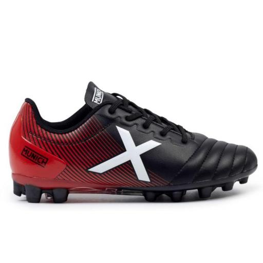 Bota Fútbol Munich Arenga Kid 315 AG Negro/Rojo [0]