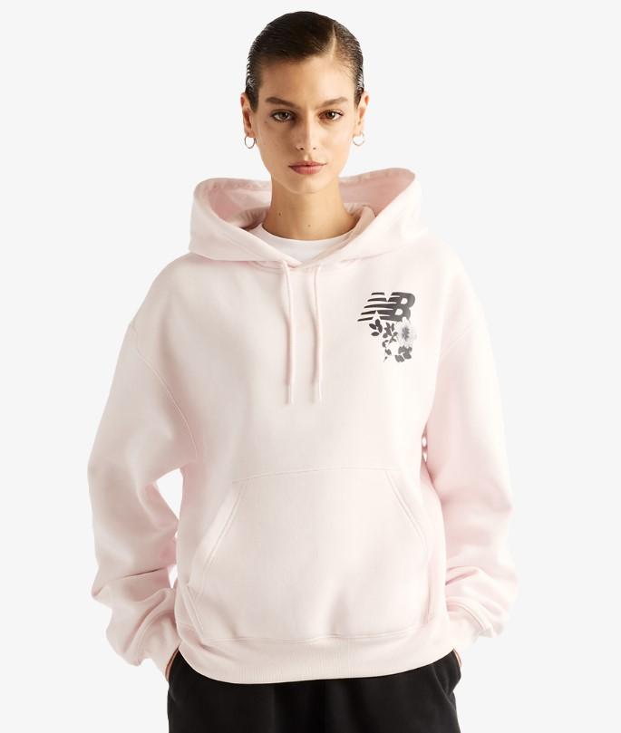 Sudadera New Balance Pressed Flowers Rosa