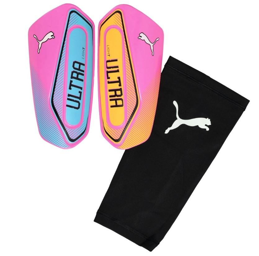 Espinilleras Puma Ultra Light Sleeve Rosa/Azul/Naranja