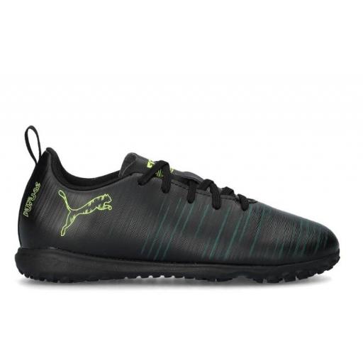 Bota Fútbol Puma Future 8 Play Turf Jr Negro/Verde [0]