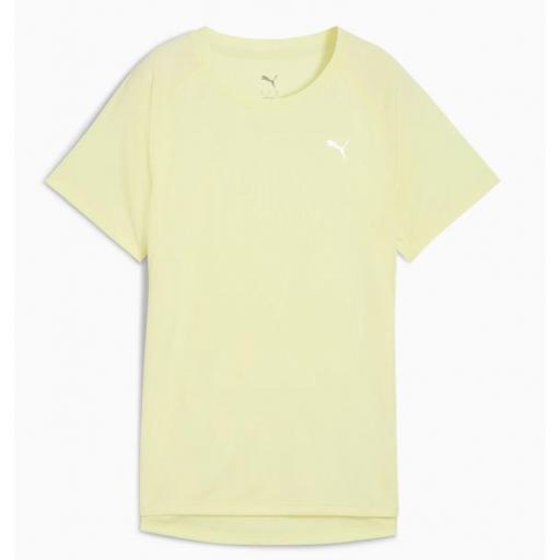 Camiseta Puma Run Velocity Mujer Amarilla