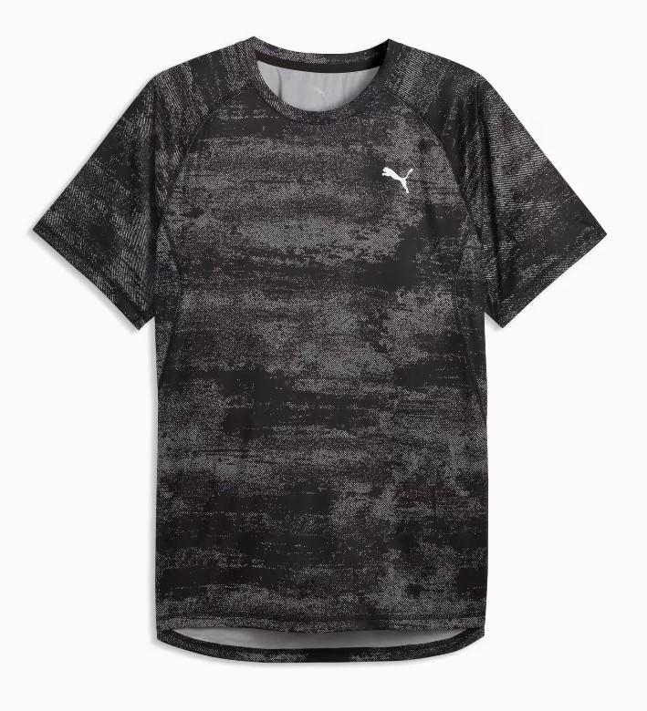 Camiseta Puma Run Velocity Camuflaje Negro/Gris