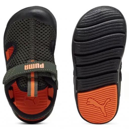 Sandalias Puma Fun Rucer Mesh Niño Pequeño Verde [3]